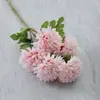 Flor artificial fulanghua de 5 cabezas, planta artificial de crisantemo, flor artificial para decoración del hogar, bola de flores artificiales de crisantemo