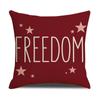 Amazon Juego de Cartas Día de la Independencia Estampado Americano Funda para Cojín de Sofá Decoración del Hogar Nuevo Cojín Decorativo de Poliéster Venta al por Mayor