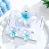 Novo Conjunto de Presilhas de Cabelo Flor de Plumeria Amazon Presilha para Parte de Trás da Cabeça Bauhinia Presilha Tubarão Feminina Acessórios de Cabelo Acessórios de Cabeça