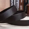 Capa Superior Piel de Vaca Cinturón de Cuero Sin Dientes Sin Ranura para Tarjeta Cinturón DIY Sin Hebilla Cinturón para Hombre Sin Agujeros para Hombre