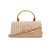Bolso de hombro y bandolera versátil de moda estilo coreano, nuevo bolso cruzado al por mayor para mujer 2026, bolso tipo caja con bloques de color único, moderno