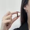 Pendientes Retro Franceses Color Café Maillard con Estampado de Leopardo, Elegantes, Lujo Ligero, Personalidad de Gama Alta, Pendientes Versátiles para Chicas Populares