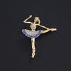 Broche de Ginasta Venda Quente Transfronteiriça Hula Hoop Pingente de Óleo Corsage de Bailarina Simples Moda Alto Senso