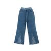 Traje de Primavera para Niñas Elegante Vestido de Primavera Infantil Camisa con Mangas Abullonadas Jeans de Primavera y Otoño Conjunto de Dos Piezas Ropa de Moda Infantil