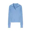 Un Conjunto Sencillo de Principios de Primavera: Top de punto versátil de corte ajustado con cuello polo fácil de llevar, hilo Yangzi ultra fino 120's