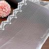 Malla Transparente Soluble en Agua Bordado Flores Pequeñas Encaje Ropa Textil para el Hogar Decoración de Falda Cortina Tela Casera DIY