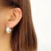 Pendientes Savi Diseño de Nicho Europeo y Americano Estilo Frío Bolas Metálicas Bolas Redondas Pendientes Elegantes para Mujer