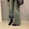 Primer Encuentro Ji Diseño Sensación Nicho Tacón Grueso Bota Corta Otoño/Invierno Nueva Francesa Adelgazante Bota y Bota Color Nude Bota Corta Retro Bota para Mujer