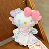 Super Lindo Colgante de Peluche Genuino de Kt Cat Llavero de Muñeca Hello Kitty Colgante para Delantal DIY