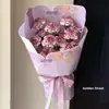 Papel de embrulho para buquê de Dia das Mães chinês, papel de embrulho floral oriental, papel de embrulho para buquê de cravo atacado