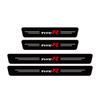Explosiones transfronterizas son adecuadas para umbral de puerta de maletero de coche Honda Freed CR-Z Type R con textura de fibra de carbono y cuero