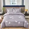 Direto do FabricanteCapa de Edredom Simples de Sarja Espessa Escovada, Amiga da Pele, Adequada para Dormir Nu, Peça Única de Roupa de Cama, Compra no Atacado
