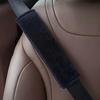 Almofadas de Ombro para Cinto de Segurança de Carro, Capas de Cinto de Segurança de Pelúcia Curta, Capas de Proteção Anti-Estrangulamento para Crianças, Acessórios de Decoração para Interior de Carro