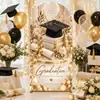 TEMU Amazon Más Vendido Tela de Fondo de Arco Temporada de Graduación Blanca Decoración de Lugar de Banquete Temático de Graduación Fondo