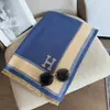 Bufanda de imitación cachemir con estampado de pata de gallo letra H para mujer, nueva de otoño e invierno, bufanda de chal a cuadros cálida de doble cara, bufanda de regalo al por mayor
