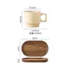 Xícara de café de cerâmica, caneca, xícara para latte art, pequena xícara de café de luxo estilo europeu, 8ml
