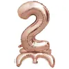 Amazon Transfronteiriça Balão Digital de Chão de 32 polegadas Balão de Folha de Alumínio Conjunto de Decoração para Festa de Casamento Aniversário