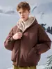 Chamarra de plumas Enbu para hombre, nueva colección de invierno, retro y elegante, engrosada para abrigar, chamarra de plumas casual y versátil