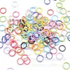 8751 Pintura en Aerosol Círculo Doble Anillo de Conexión Colorido Accesorios para Joyería Hechos a Mano DIY Anillo Cerrado Círculo Colorido