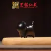 Enfeites de mesa de gato confiante de jacarandá, artesanato de madeira criativo e fofo de gatinho