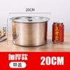Tanque de condimentos de acero inoxidable 304 taza de degustación tanque de aceite de manteca tarro comercial cocina doméstica con tapa tanque de condimentos caja de condimentos