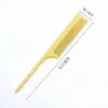 Peine de Madera con Punta Fina de Sándalo Dorado, Peine para Peinar el Cabello, Peine Voluminizador para la Parte Superior de la Cabeza, Herramienta para Separar el Cabello, Peine de Sándalo