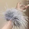 Estilo Deseo Puro Scrunchie de Plumas Super Hada para Mujer, Goma Elástica Alta para el Cabello, Cuerda para Cola de Caballo de Gama Alta