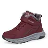 Zapatos Grandes de Algodón de Invierno para Mujer, Zapatos Casuales para Caminar con Suela Suave Antideslizante, Forrados de Felpa, Engrosados y Cálidos, Zapatos Deportivos para Papá de Mediana Edad y Anciano