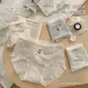 42,5-60kg Meninas Bolha Colorido Algodão Dl Macio Elástico Cós Renda Moda Feminina Calcinhas Triângulo 9886 Verão