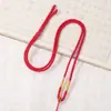 Cordón para collar con colgante de ocho hebras, tejido a mano, ajustable, unisex, cordón para colgar colgantes, accesorio de joyería semiacabado para DIY