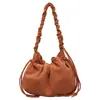 Bolso tote grande de pana plisada, casual y simple, adecuado para ir al trabajo, se puede llevar como bolso de hombro o bolso cruzado, bolso de mujer