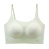 Ropa interior de base líquida sin costuras para mujer, chaleco fino push-up de una pieza, espalda hermosa, color piel, brasier invisible, brasier de cobertura completa