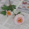 Venta Directa de Fábrica Ramo de Loto de Tierra Simulada Decoración de Flores de Mesa Flor Falsa Flor Seca Decoración de Sala de Estar Decoración de Flores Flor Simulada