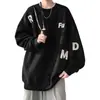 Sudadera Pesada con Cuello Redondo Estampada para Hombre Otoño 2026 Nueva Llegada Top para Chicos Sin Gorro Sensación de Alta Gama Chaqueta para Adolescente