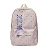 Mochila de lunares muy elegante para chicas de secundaria, con pajarita, gran capacidad, moderna y de nicho, mochila escolar ligera