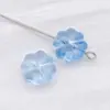 Cuentas Sueltas de Cristal de Vidrio de 10 mm con Forma de Trébol de Cuatro Hojas Color Gelatina Agujero Recto Cuentas para Pulsera Accesorios para Pulseras DIY