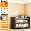 Estante à prova de poeira de aço minimalista moderna, armário de armazenamento com porta de vidro de piso para sala de estar, estante doméstica multi-especificação atacado