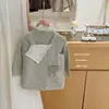 Verde Cinza Musgo Limão Salgado! Vestido Infantil Outono 2026 Moda Floral Sem Mangas