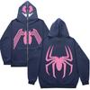 Sudadera para Hombre con Capucha Primavera Otoño Invierno 2023 Nueva Americana para Jóvenes con Cremallera Completa Suelta Casual Abrigo Urbano