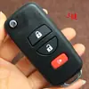 Adecuado para Nissan New Sunshine Llave Plegable Modificación New Sylphy Marchi New Tiida Mando a Distancia Plegable Carcasa Plegable