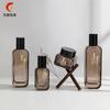 Botella Plana Cuadrada Estilo Nuevo Set para Hombres y Mujeres Botella de Vidrio Material de Empaque para Productos de Cuidado de la Piel Botella Cosmética Botella para Loción Botella con Gotero
