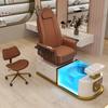 Sofá para Manicure Transfronteiriço, Manicure, Cadeira de Spa com Massagem Elétrica, Cuidados com os Pés, Massagem nos Pés, Sofá de Massagem nos Pés com Luz, De Alta Gama
