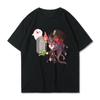 Camiseta Genshin Impact Camisetas Hu Tao Tops con Estampado Xiao Niñas