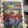Pegatinas de muestra de color para arte con cuentas, 295 tarjetas de muestra de color, clasificación de colores para arte con cuentas, etiquetas adhesivas, almacenamiento de pegatinas, tabla de colores