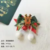 Novo Grampo de Cabelo Laço de Natal Crianças Bola Branca de Cabelo Papai Noel Rena Sino Grampo de Cabelo Adorno de Festa para Mulheres