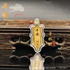 Pingente de Corrente para Celular Atrai Fortuna e Traz Paz em Folha de Ouro Imitação, Decoração de Chaveiro de Bolsa, Artesanato Criativo para Presente no Atacado