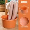 Balde dobrável para banho de pés com massagem, Bacia doméstica para banho de pés, Bacia de plástico para banho de pés para preservar a saúde com isolamento, Balde para banho de pés para adultos