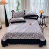 Serie de Fundas de Cama Grande Acolchadas Estilo Hepburn Francés Flor Grande Transfronteriza Funda de Almohada Individual Par de Ramas y Hojas Fu Su