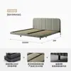 Venda Direta de Fábrica de Camas Flutuantes Economizadoras de Espaço para Apartamentos Pequenos, Estrutura de Cama em Aço Carbono, Cama Moderna Simples Estofada Macia, Ecológica, Formaldeído Zero
