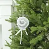 Decoraciones Creativas Navideñas Transfronterizas Colgantes de Caramelo de Bastón de Espuma Lazos de Paleta Navideña Adornos de Bolas Navideñas